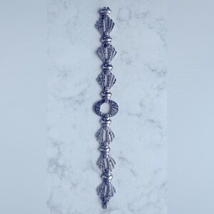 Vintage Sterling Silver Marcasite Bracelet